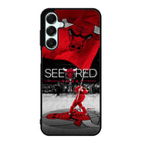 See Red Chicago Bulls Flag Playoff  Z4832 Samsung Galaxy A16 5G Case