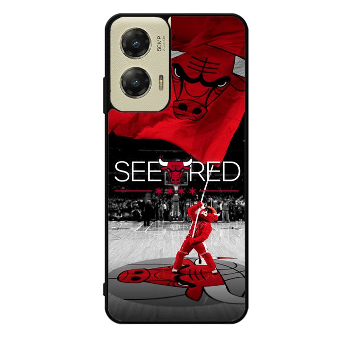 See Red Chicago Bulls Flag Playoff  Z4832 Motorola Moto G Stylus 5G 2024 Case