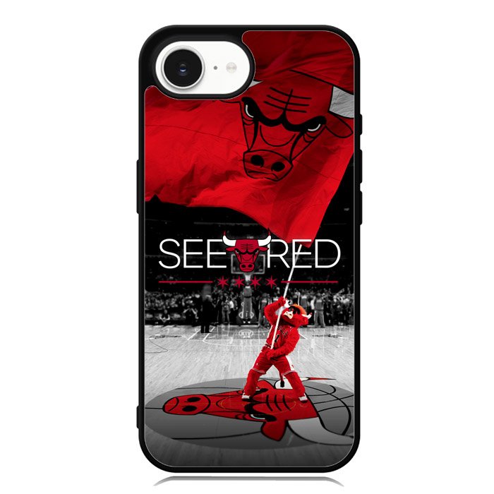 See Red Chicago Bulls Flag Playoff  Z4832 iPhone 16e Case