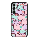pusheen pattern Z4602 Samsung Galaxy A35 5G Case