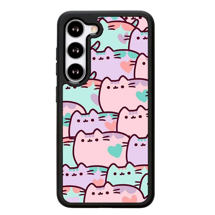 pusheen pattern Z4602 Samsung Galaxy S24 5G Case