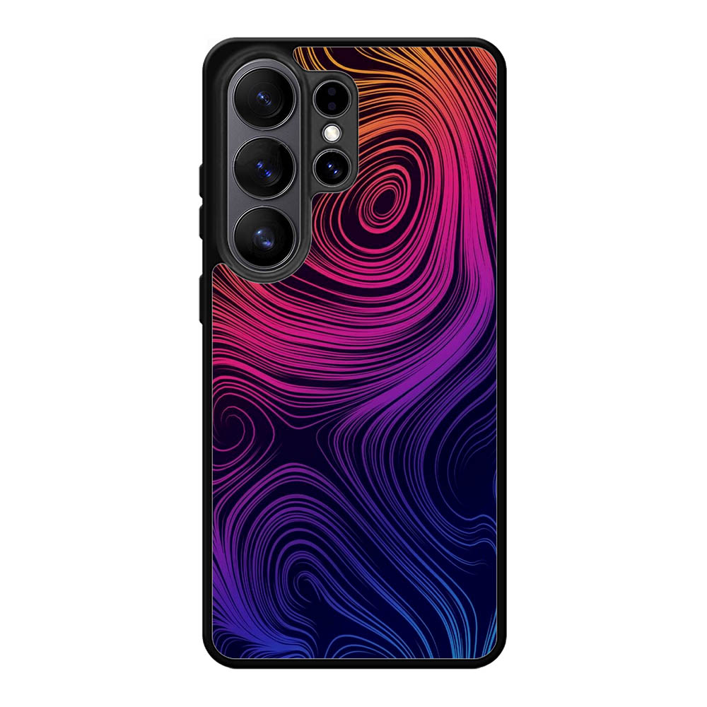 Neon Rainbow swirls Z8073 Samsung Galaxy S26 Ultra Case