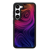 Neon Rainbow swirls Z8073 Samsung Galaxy S24 5G Case