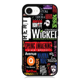 Broadway Musical Collage iPhone 16e Case FE1651