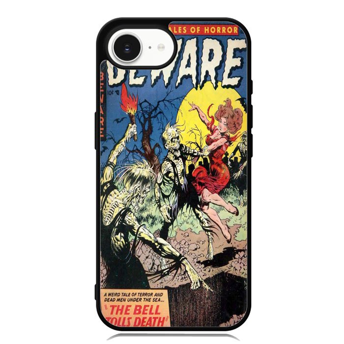 Vintage Horror Comic The Bell Tolls Death iPhone 16e Case FE1709