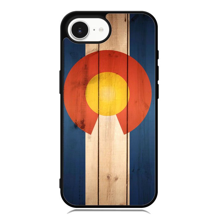 Colorado State Flag Wood iPhone 16e Case FE1718