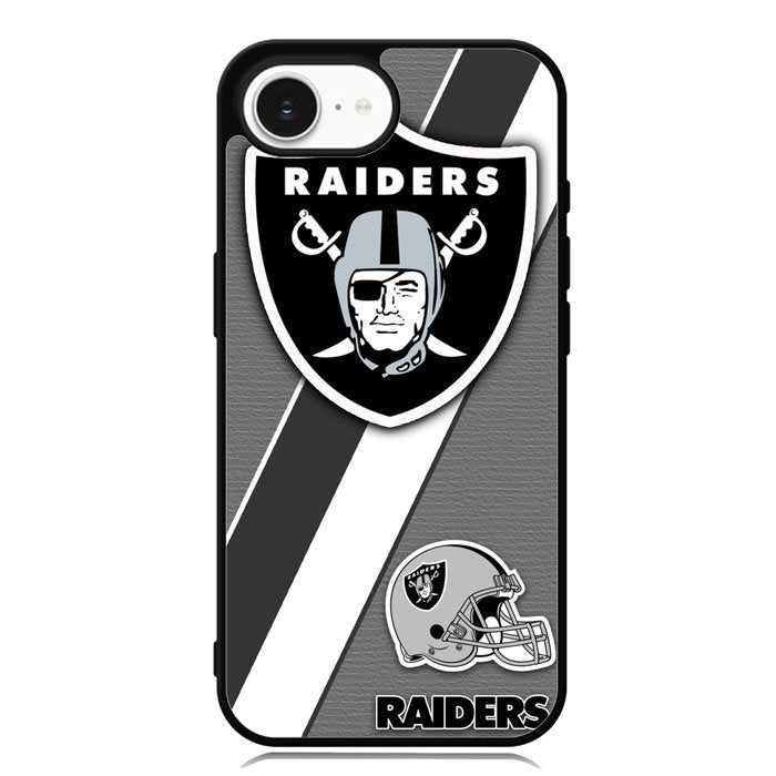 Oakland Raiders Black Gray iPhone 16e Case FE1812