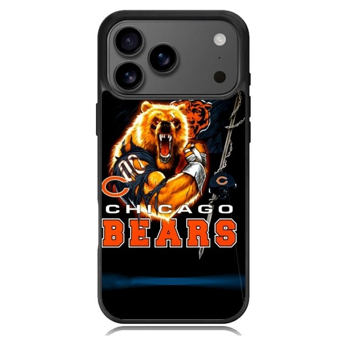 Rare Chicago Bears Nfl Team Bear Mascot Case iPhone 18 Pro Case DC1548