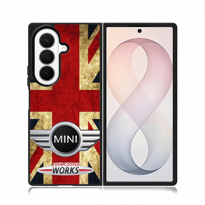 Mini Cooper Flag Jack Case Samsung Galaxy Z Fold 8 Ultra Case DC1176