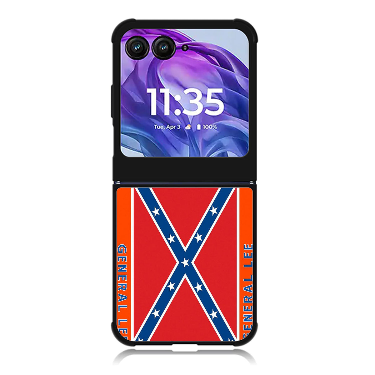 General Lee Roof Logo The Dukes of Hazzard Motorola Moto Razr 2024 , Moto Razr 50 Case FE1932