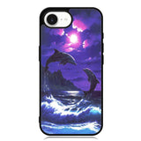 Purple Night Dolphins Beautiful iPhone 16e Case FE1954