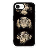 Wisdom Monkeys Thoughtful Quirky Cute iPhone 16e Case FE1849