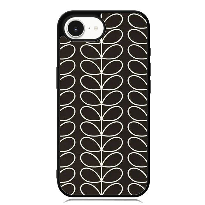 Pattern Orla Kiely Black iPhone 16e Case FE1821