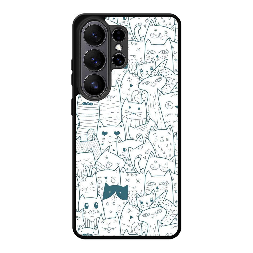 Cat Pattern Samsung Galaxy S26 Ultra Case FE0143