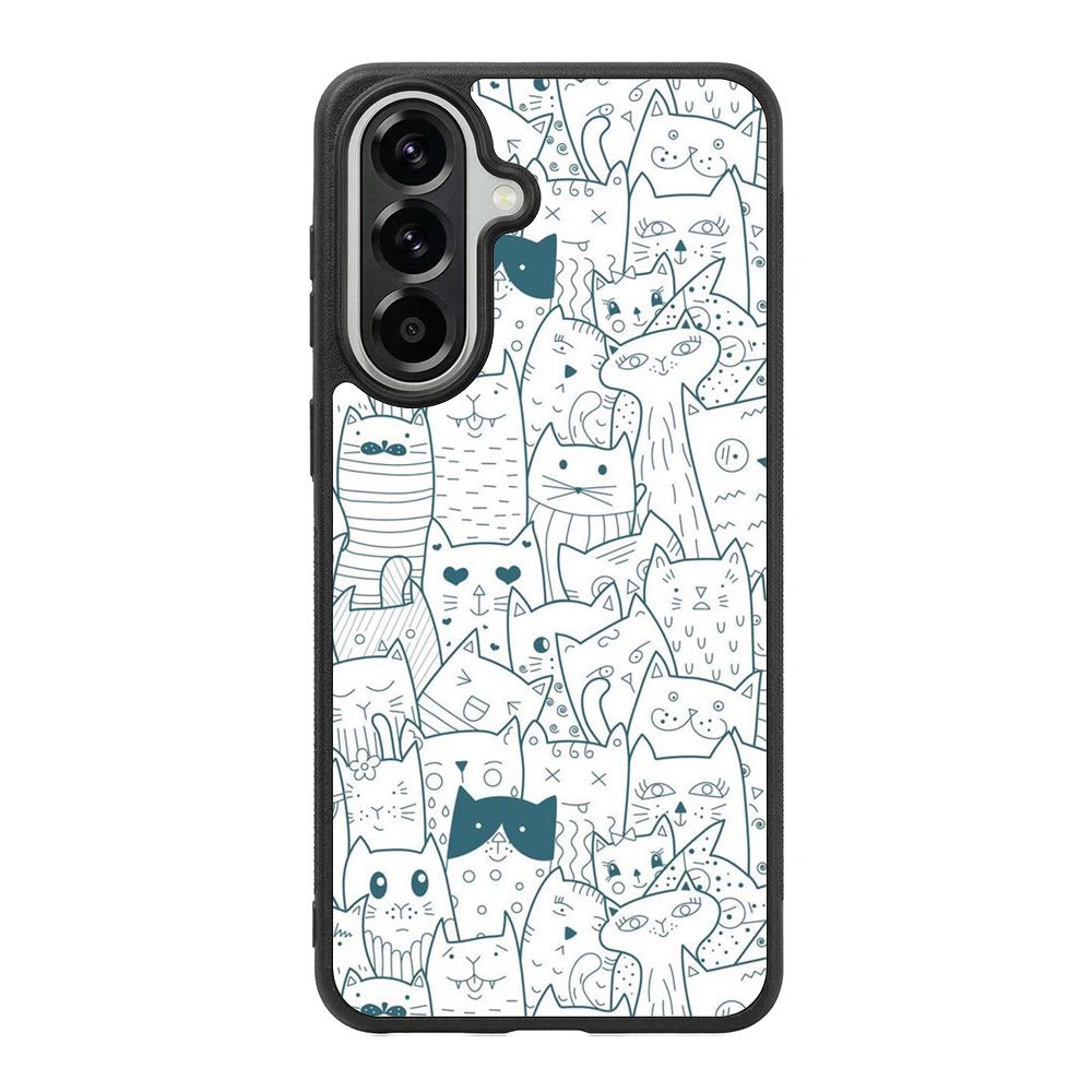 Cat Pattern Samsung Galaxy A37 Case FE0143