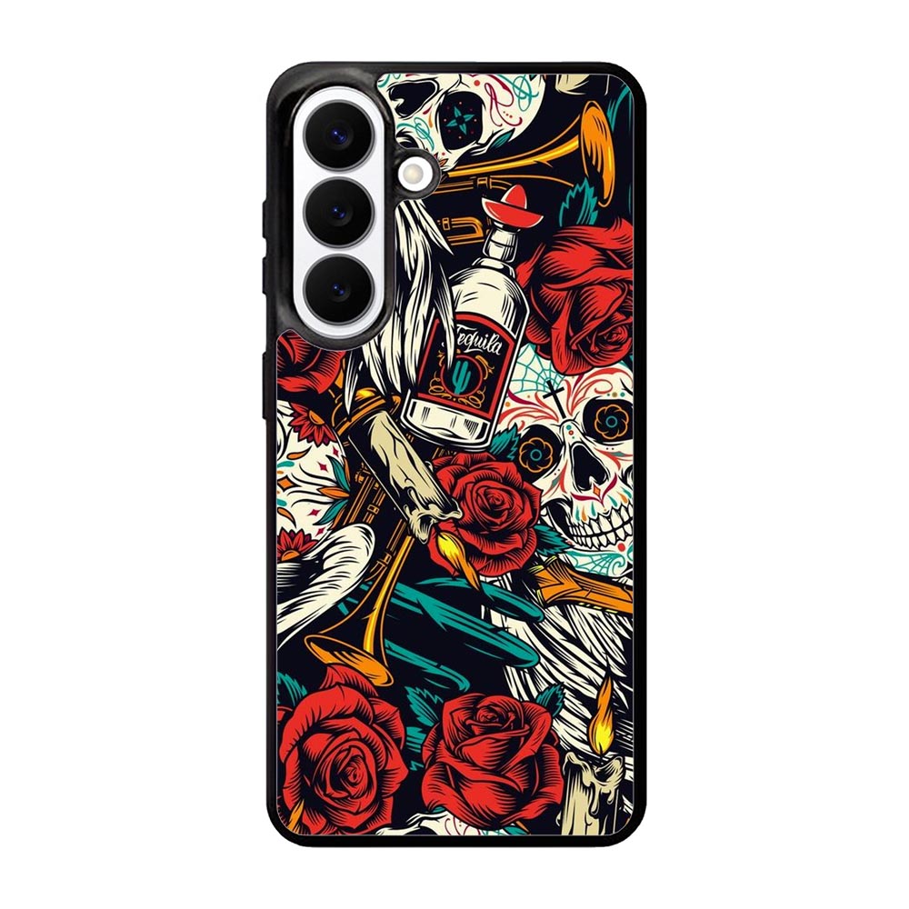 Skull Pattern Samsung Galaxy S26 Plus Case FE0569