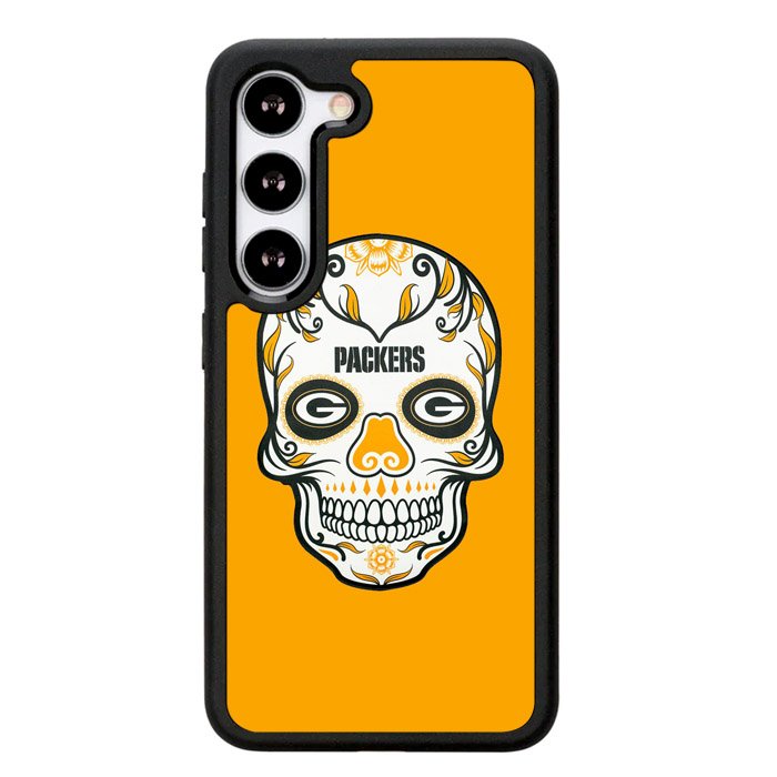 Green Bay Packers Skull X00391 Samsung Galaxy S25 5G Case