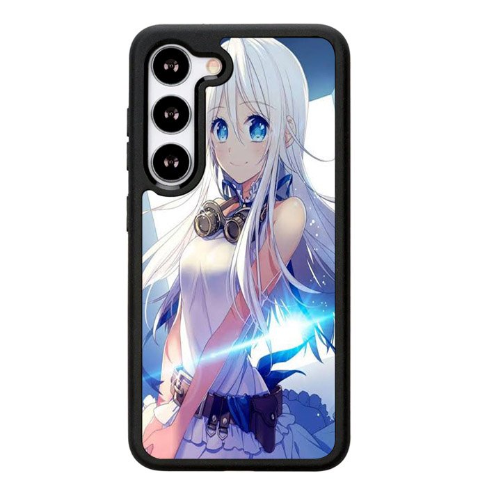Blue Eyes Anime Girl X00473 Samsung Galaxy S24 5G Case
