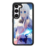 Blue Eyes Anime Girl X00473 Samsung Galaxy S25 5G Case