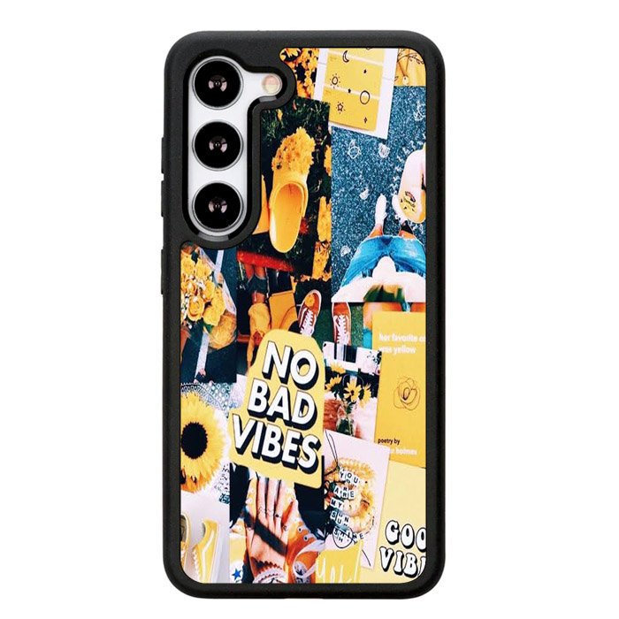 No Bad Vibes Collage X00613 Samsung Galaxy S25 5G Case