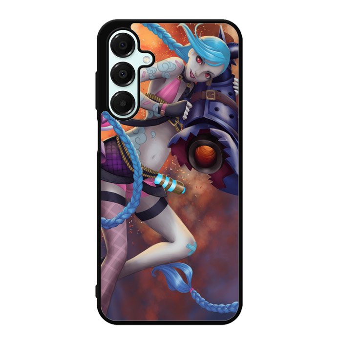 league of legend jinx Wallpaper X1268 Samsung Galaxy A55 5G Case