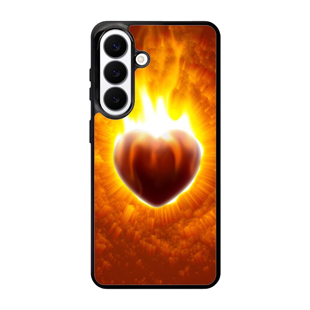 Love Burning Heart  X1458 Samsung Galaxy S26 Plus Case