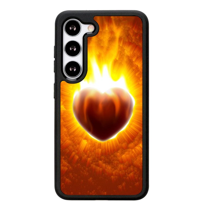 Love Burning Heart  X1458 Samsung Galaxy S24 Plus 5G , Samsung Galaxy S24+ 5G Case