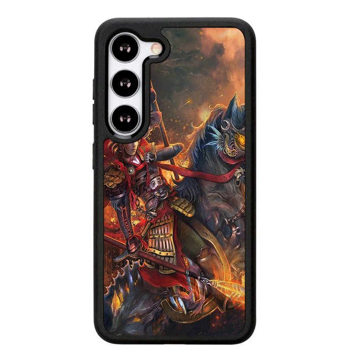 Horse Knight Warrior Painting X1551 Samsung Galaxy S24 Plus 5G , Samsung Galaxy S24+ 5G Case