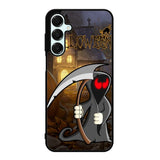 Orange Halloween Moon X2669 Samsung Galaxy A26 5G Case