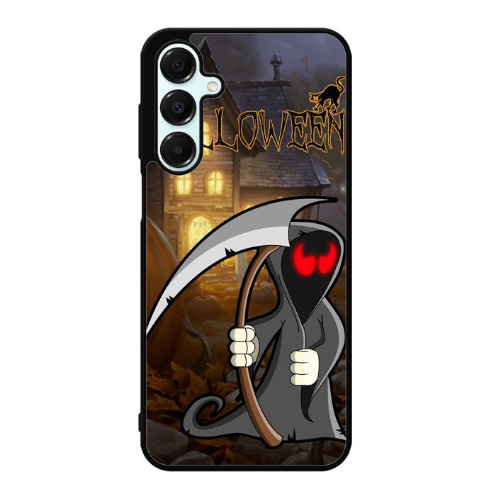 Orange Halloween Moon X2669 Samsung Galaxy A55 5G Case