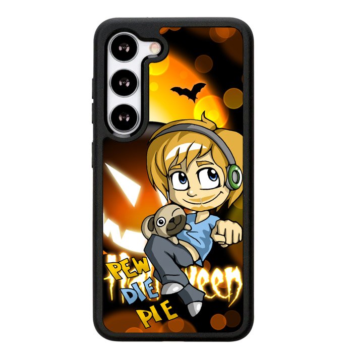 Pewdiepie Chibis Brofist Halloween X2737 Samsung Galaxy S25 Plus 5G , Samsung Galaxy S25+ 5G Case