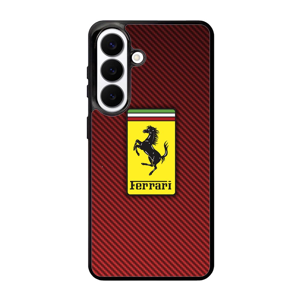 Ferrari Logo Red Carbon X4707 Samsung Galaxy S26 Plus Case