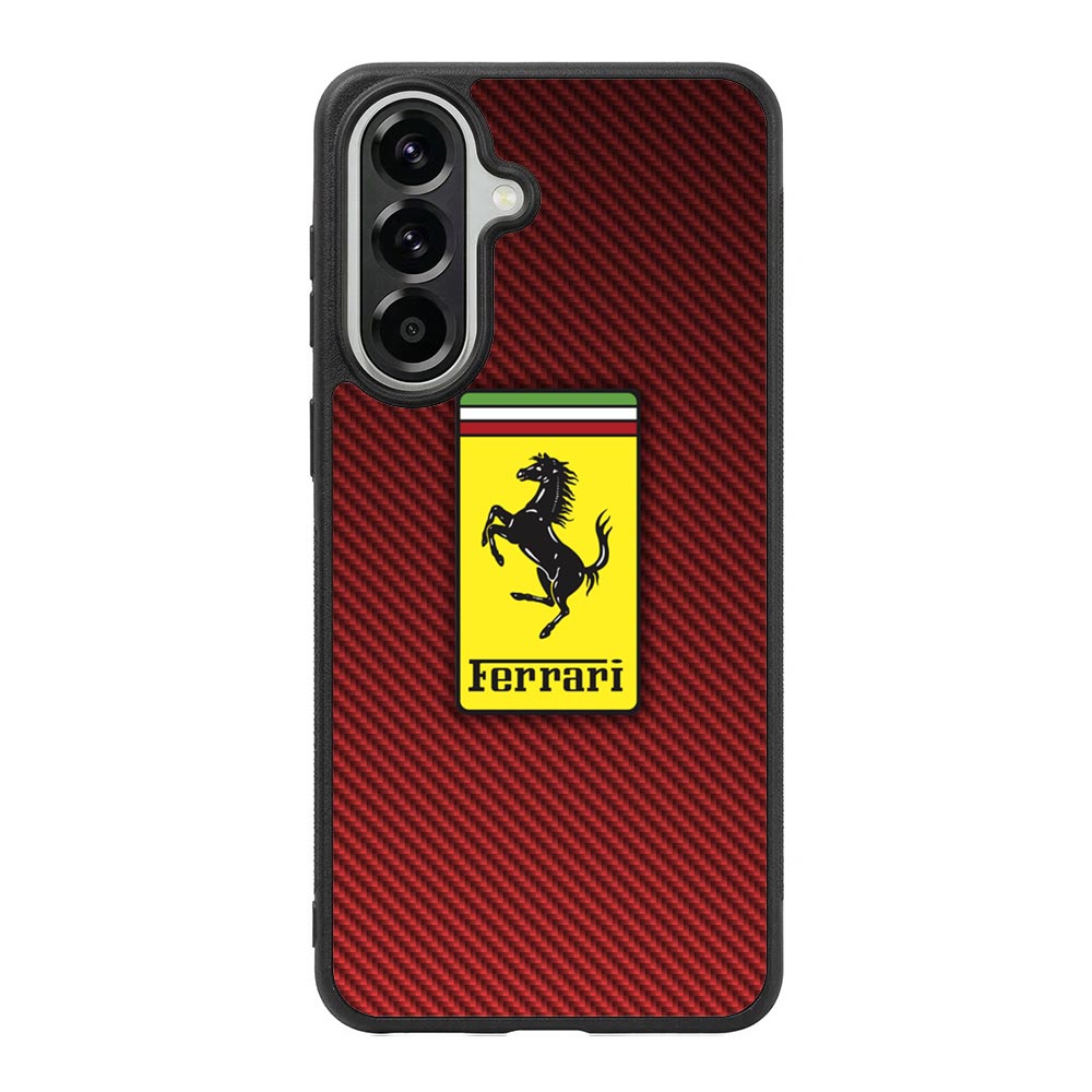 Ferrari Logo Red Carbon X4707 Samsung Galaxy A57 Case