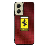 Ferrari Logo Red Carbon X4707 Motorola Moto G Stylus 5G 2024 Case