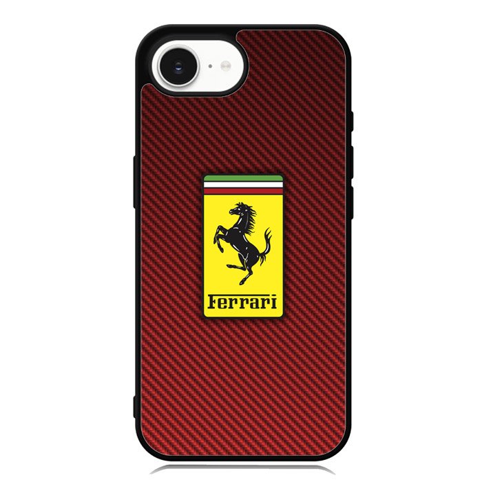 Ferrari Logo Red Carbon X4707 iPhone 16e Case