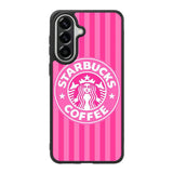 Starbucks Pink Stripes X5719 Samsung Galaxy A57 Case