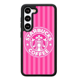 Starbucks Pink Stripes X5719 Samsung Galaxy S25 Plus 5G , Samsung Galaxy S25+ 5G Case