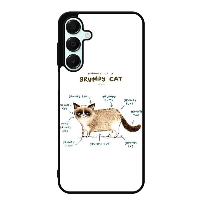 Anatomy Of A Grumpy Kitty X5744 Samsung Galaxy A55 5G Case