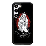 rebel 8 praying hands X6189 Samsung Galaxy S24 5G Case