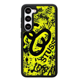 stussy yellow X6147 Samsung Galaxy S25 5G Case