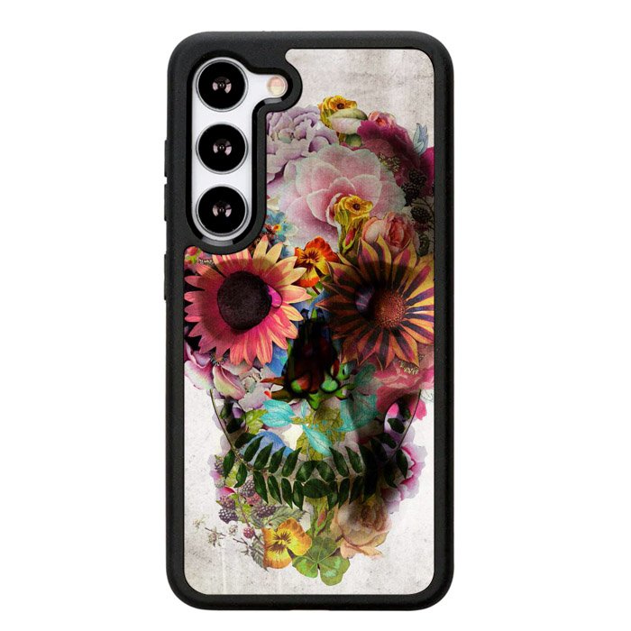 Floral Skeleton X0174 Samsung Galaxy S24 Plus 5G , Samsung Galaxy S24+ 5G Case
