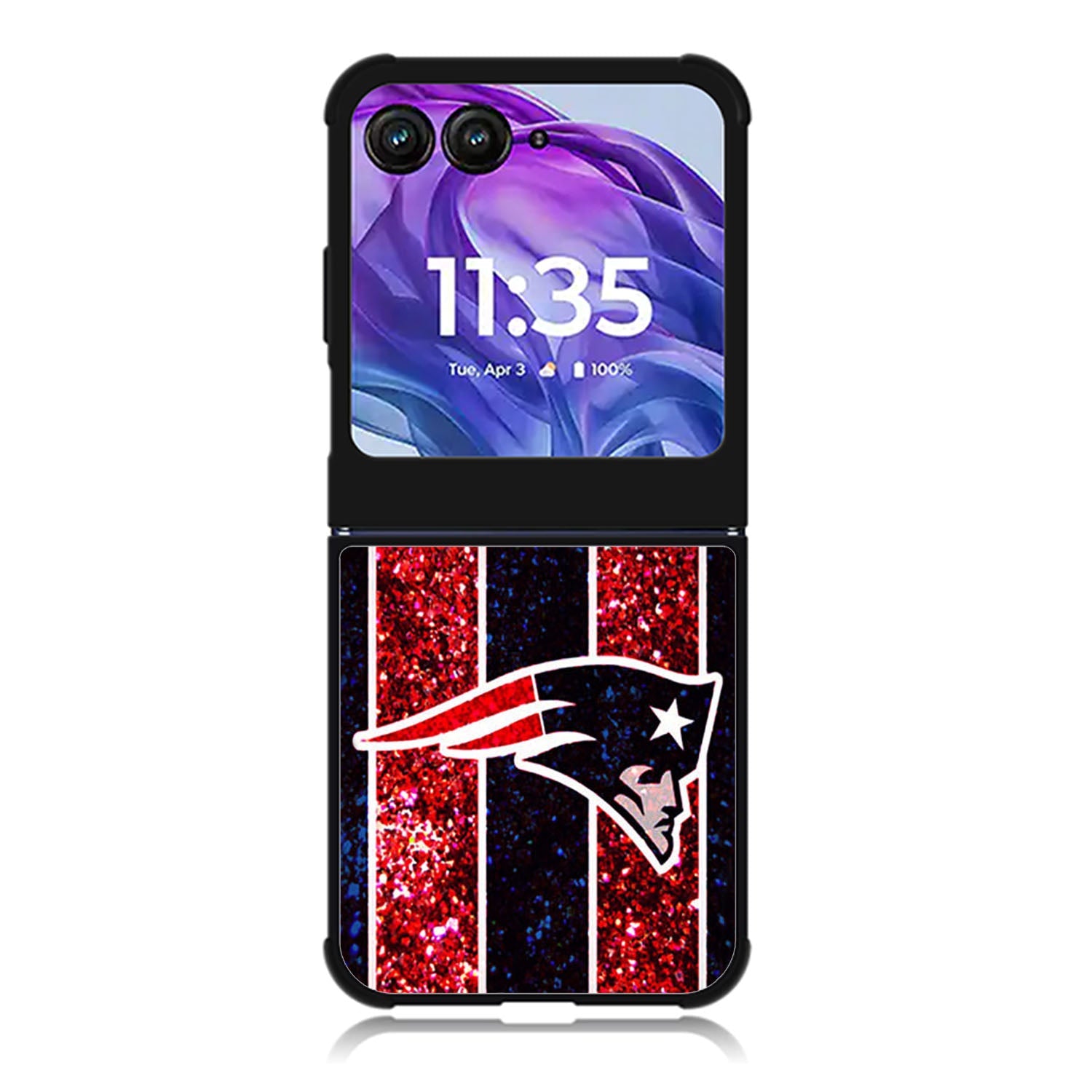 New England Patriots NFL logo Motorola Moto Razr 2024 , Moto Razr 50 Case FE2084
