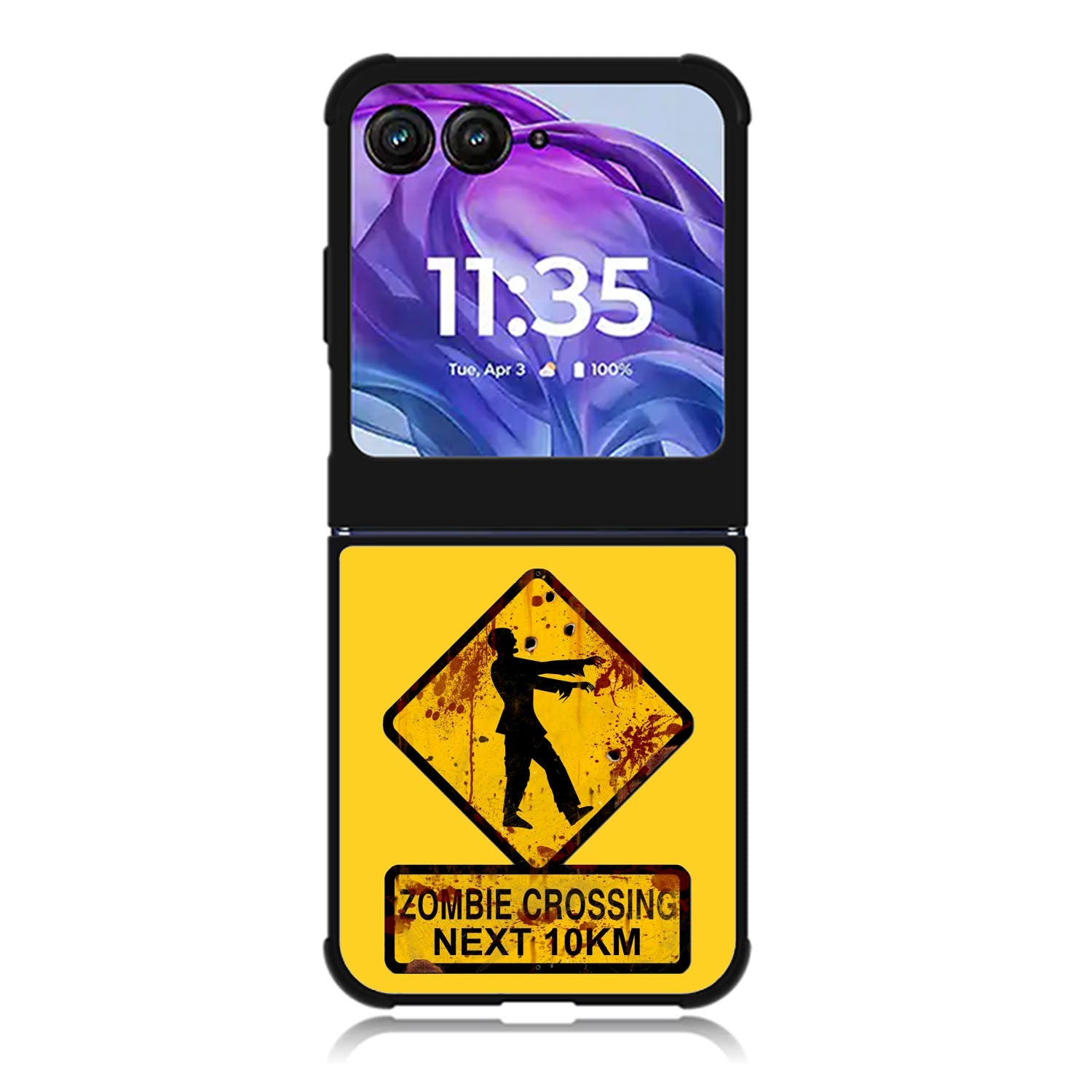 Zombie Crossing Sign Motorola Moto Razr 2024 , Moto Razr 50 Case FE1977