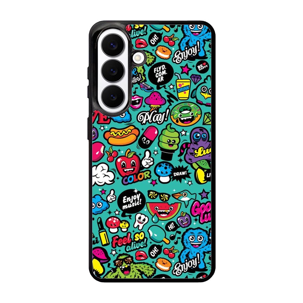 Enjoy music doodle Samsung Galaxy S26 Case FE0241