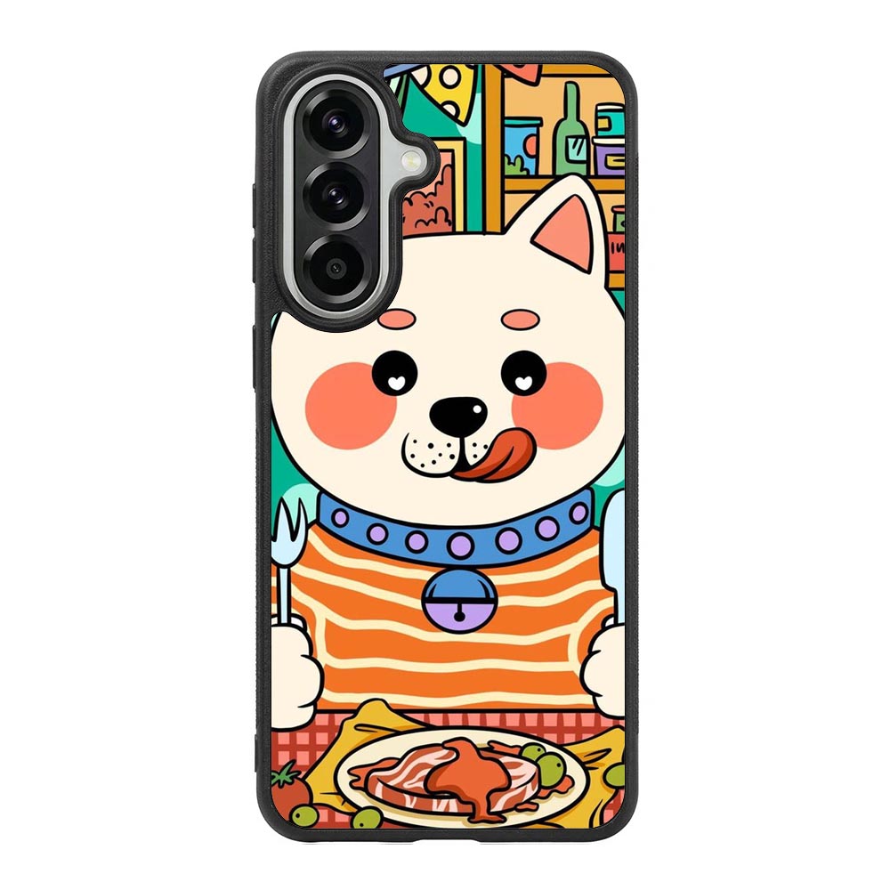 dogs eat meat Samsung Galaxy A57 Case FE0211