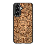 Stylized Aztec Calendar Wood Samsung Galaxy A37 Case FE0601