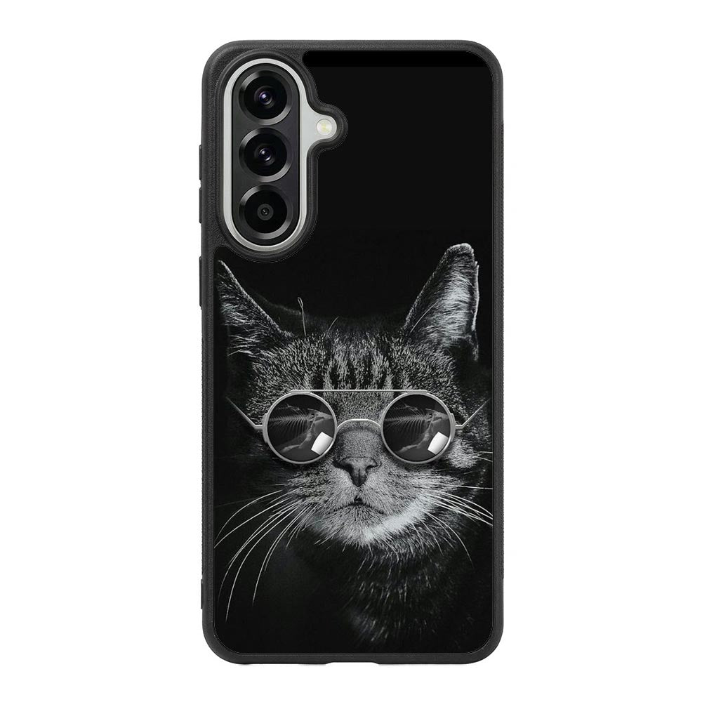 Cat art black Samsung Galaxy A37 Case FE0131