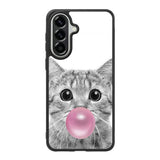 cat bubble Samsung Galaxy A37 Case FE0134