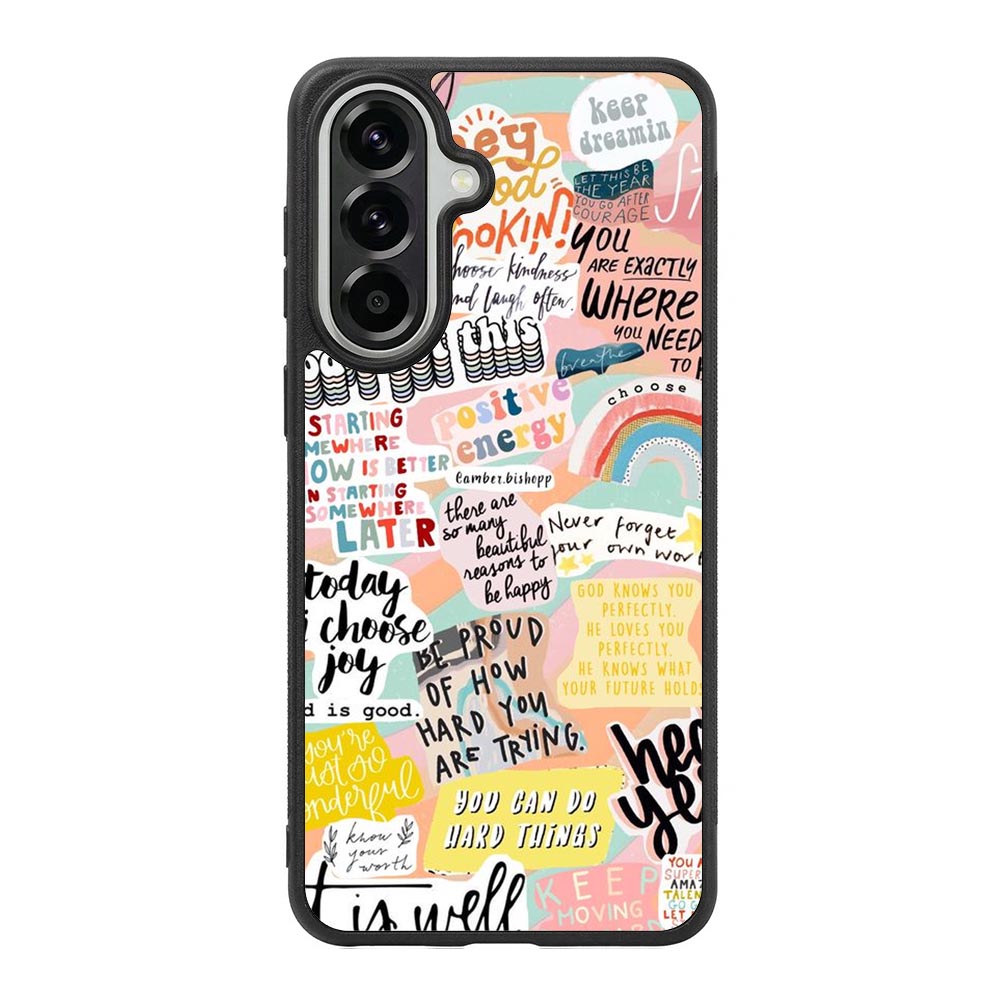 Quotes sticker Samsung Galaxy A57 Case FE0520