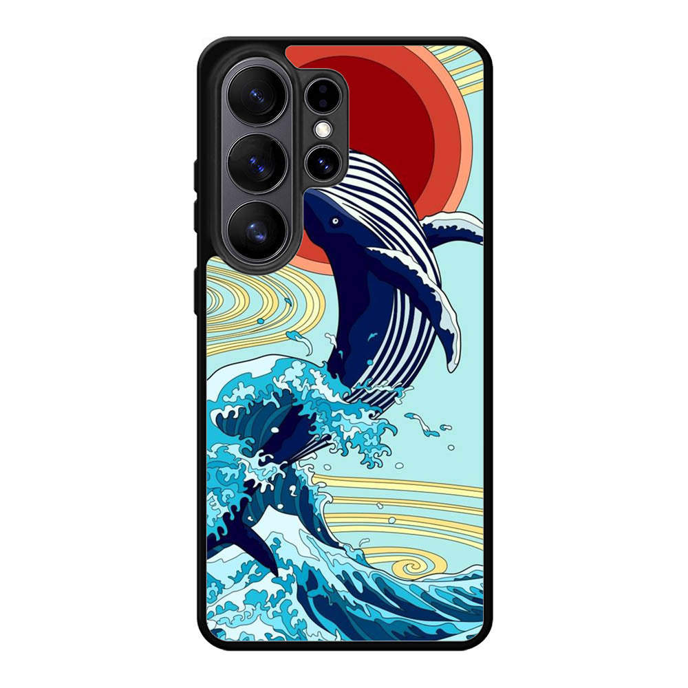 Whale and Wave FSamsung Galaxy S26 Ultra Case FE0649